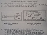 Custom Component Switches Gage Pressure Switch 1G177-7 & 1G177-15 Overhaul Manual.  Circa 1967.