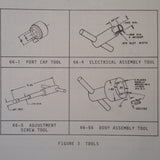 Custom Component Switches Gage Pressure Switch 1G198, 1G198-2 & 1G198-3 Overhaul Manual.  Circa 1969.