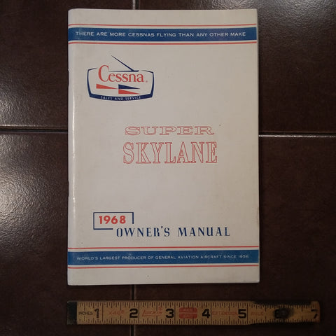 1968 Cessna Super Skylane P206C Owner's Manual.