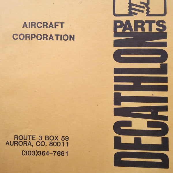 Bellanca Decathlon 8KCAB Parts Manual. G's Plane Stuff