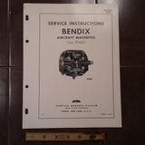 1949 Bendix Scintilla DF18LN-1 Magneto Service Instructions Booklet.