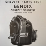 Bendix Scintilla SB9RN, SF9RN, and SF9LN Magneto Parts Booklet.