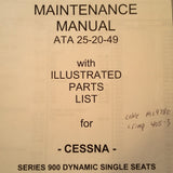 B/E Aerospace- Cessna Dynamic Seats Series 900 Maintenance & Parts Manual.