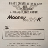 Mooney M20K Pilot's Operating Manual.