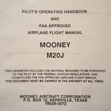 Mooney M20J Pilot's Operating Manual.