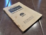 1970 Mooney Ranger M20C Owner's manual.