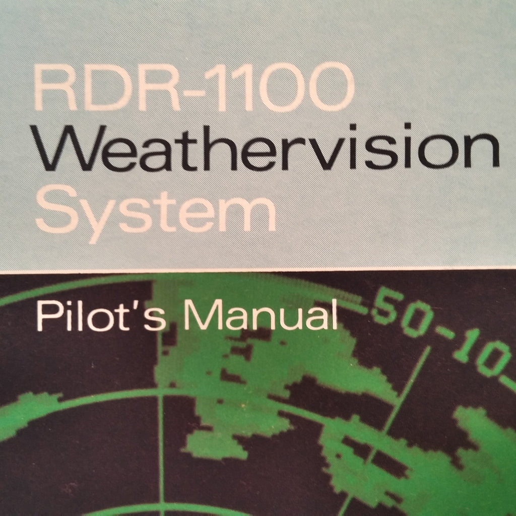 Bendix RDR-1100 Radar Pilot's Guide.