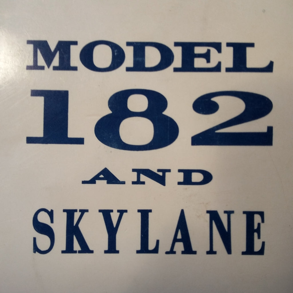 1973 Cessna 182 Skylane Owner's Manual.