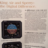 Sperry Avionics in King Air Original Sales Brochure, 4 page,, 8.5 x 11".