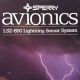Sperry Avionics LSZ-850 Lightning Sensor Original Sales Brochure, 4 page,, 8.5 x 11".