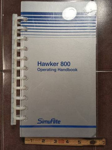 Hawker 800 Operating Handbook.