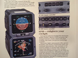 Sperry Avionics in Learjet 55 Original Sales Brochure, 4 page,, 8.5 x 11".