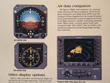 Sperry Avionics in Learjet 55 Original Sales Brochure, 4 page,, 8.5 x 11".