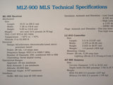 Sperry Avionics MLS -900 Microwave Landing System Original Sales Brochure, 4 page,, 8.5 x 11".