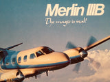 Fairchild Swearingen Merlin IIIB SA226T Model Specification Original Sales Brochure Booklet, 76 page, 8.5 x 11".