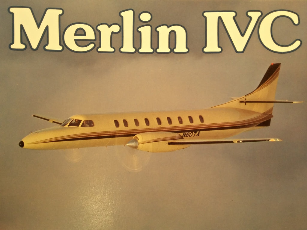 Fairchild Merlin IVC Original Sales Brochure Booklet, 22 page, 8.5 x 11".