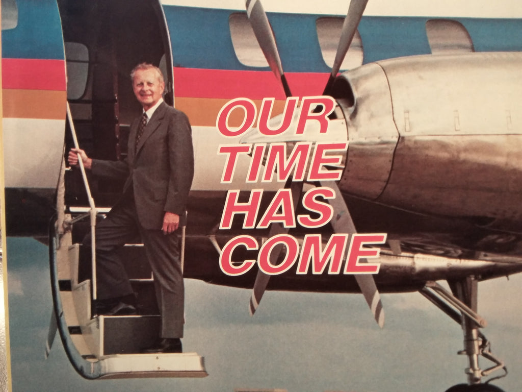 Fairchild "Our Time Has Come" Original Sales Brochure, Quad-Fold  8 x 11.25".