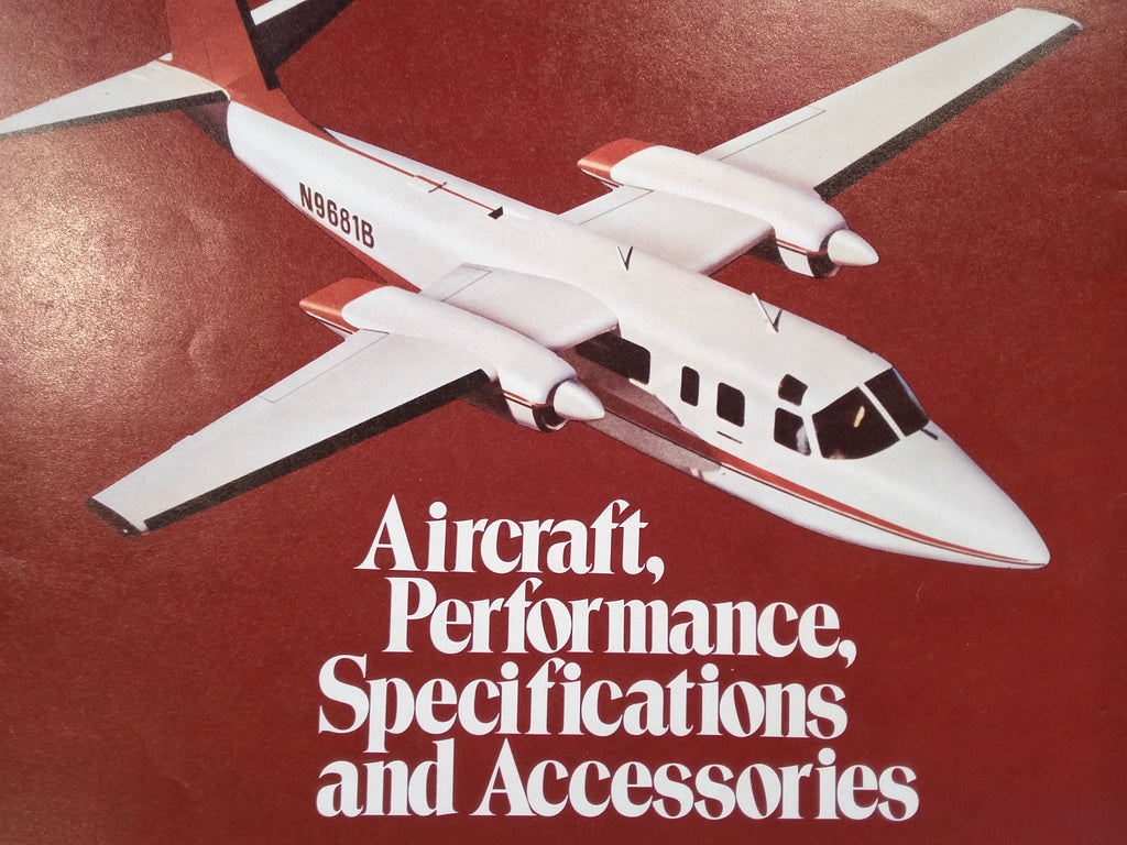 Turbo Aero Commander 681B Original Sales Brochure, Quad-Fold  8.5 x 11".