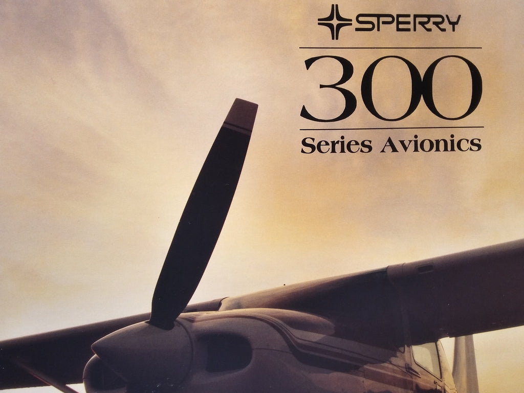 Sperry 300 Avionics Original Sales Brochure, 4 page,, 8.5 x 11".