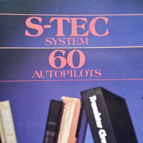 S-tec 60 Autopilot Original Sales Brochure Booklet, 12 page  8.5 x 11".