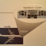 Cammacorp "Tomorrows Cockpit Super 70" Original Sales Brochure Booklet, 36 page , 8.5 x 11".
