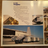 CASA C-212 Freighter Original Sales Tri-Fold Brochure , 8.25 x 11.75".