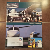 Cessna Caravans Original Sales Brochure Quad-fold, 8.5 x 11'.
