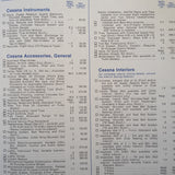 Original 1980 Cessna Stationair 8 & Turbo Stationair 8 Aircraft & Accessory Price List Brochure. 4 page, 8.25 x 10.75".