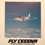 "Introducing the Cessna Clipper" Cessna Original Sales Brochure Tri-Fold, 8.5 x 11.5".