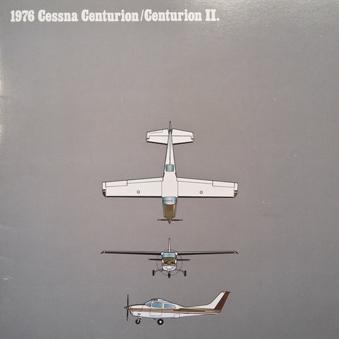 1976 Cessna 210 Centurion & Centurion II Original Sales Brochure Booklet, 16 page, 8.5 x 8.5"