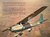 The 1982 Cessna Skylane Original Sales Brochure Quad-fold, 8.5 x 11'.