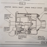 Bendix Scintilla Ignition Switches A-2A Series Service & Parts Instructions.