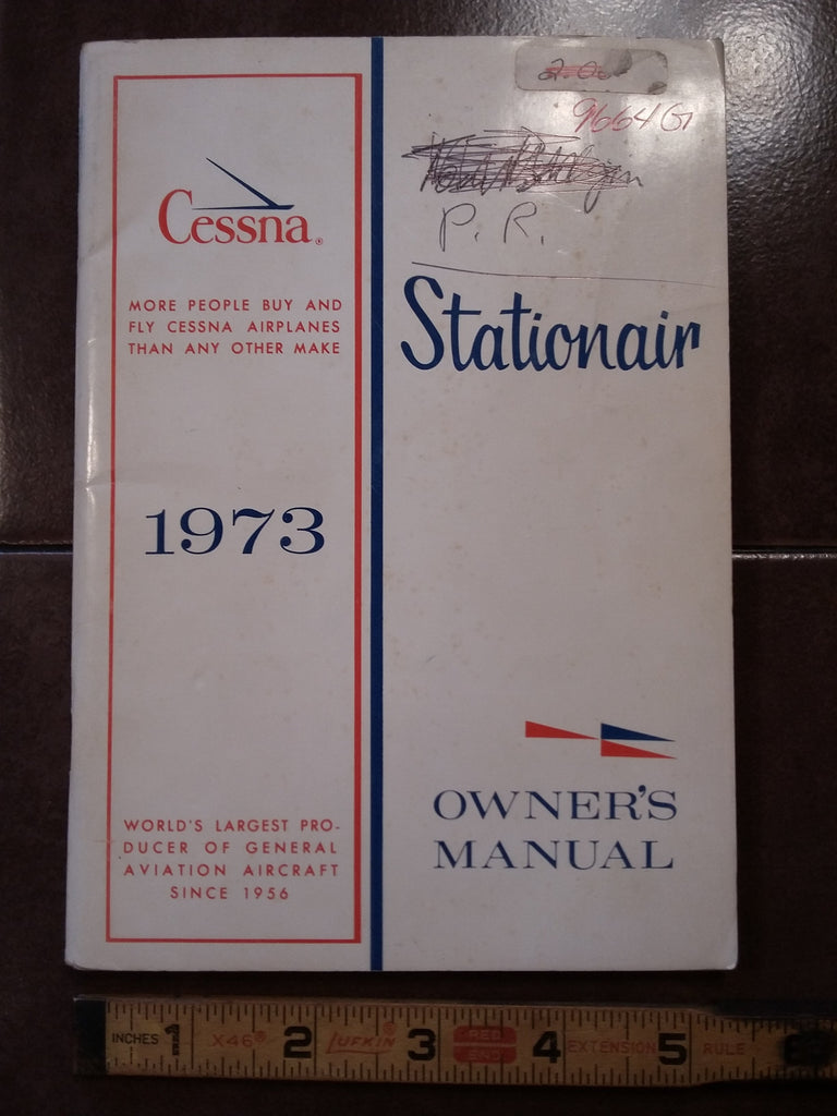 1973 Cessna U206F Stationair Owner's Manual.