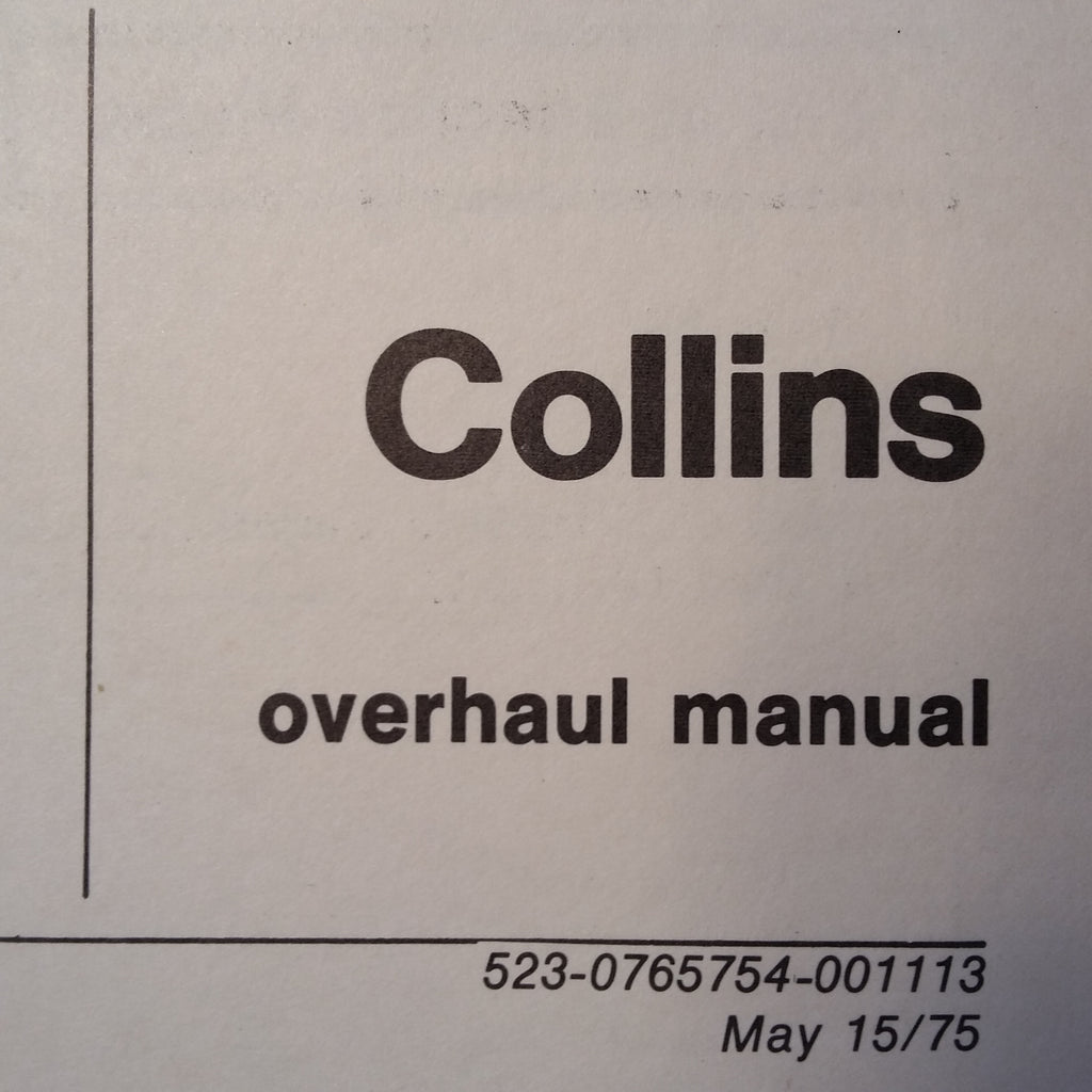 Collins 482-5155-010 aka Weston 9880 51 Overhaul Manual.  Circa 1975.