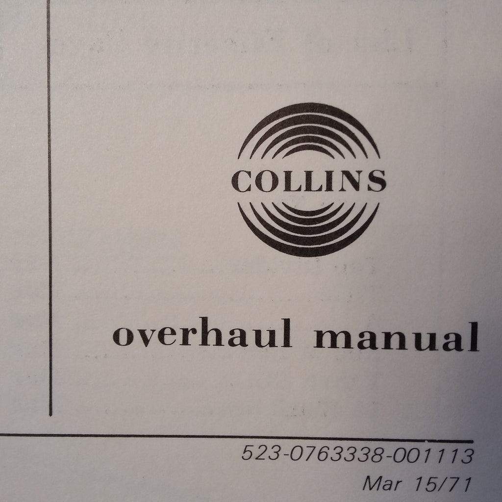Collins 482-5083-010 aka Weston 9929 13 Overhaul Manual.  Circa 1971.