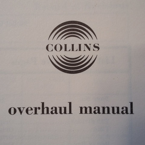 Collins 482-5052-010 aka Weston 9880 17 Overhaul Manual.  Circa 1966.