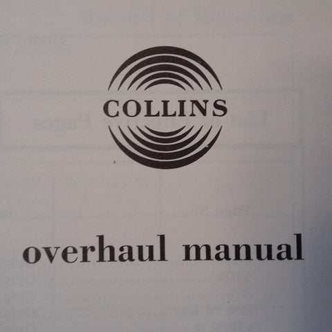 Collins 482-5034-00 aka Weston 9880 13 Overhaul Manual.  Circa 1965.