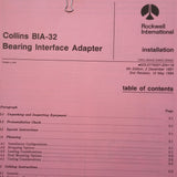 Collins BIA-32 Bearing Interface Adapter Install Manual.