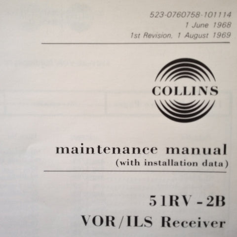 Collins 51RV-2B Install Manual.
