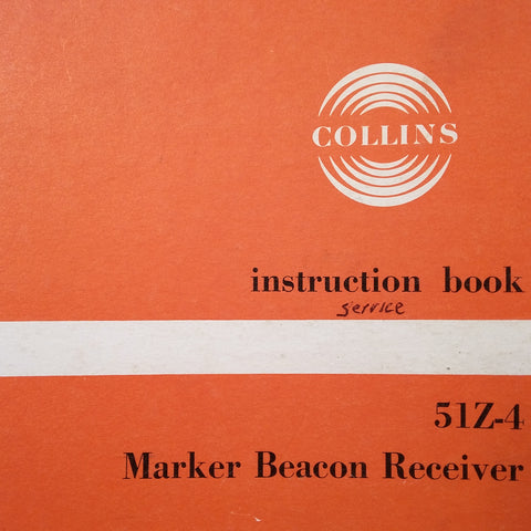 Collins 51Z-4 Marker Service manual.