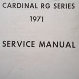 1971 Cessna 177RG &7 F177RG Cardinal Service Manual.