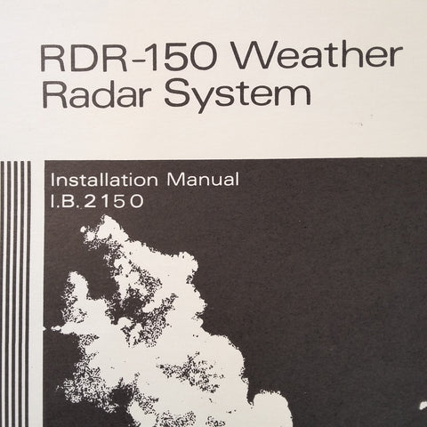 Bendix RDR-150 install manual.