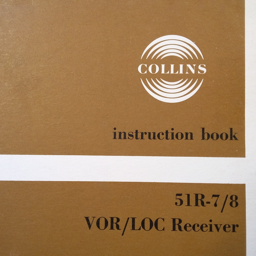 Collins 51R-7 and 51R-8 Install & Service manual