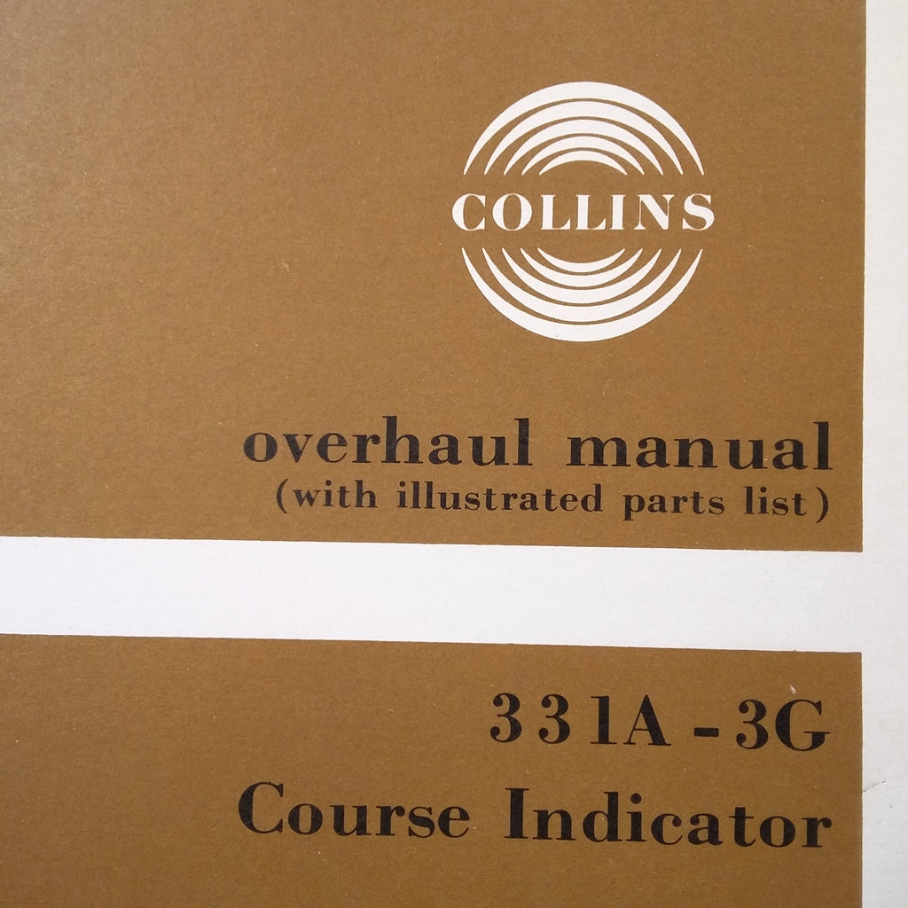 Collins 331A-3G HSI Overhaul Manual.