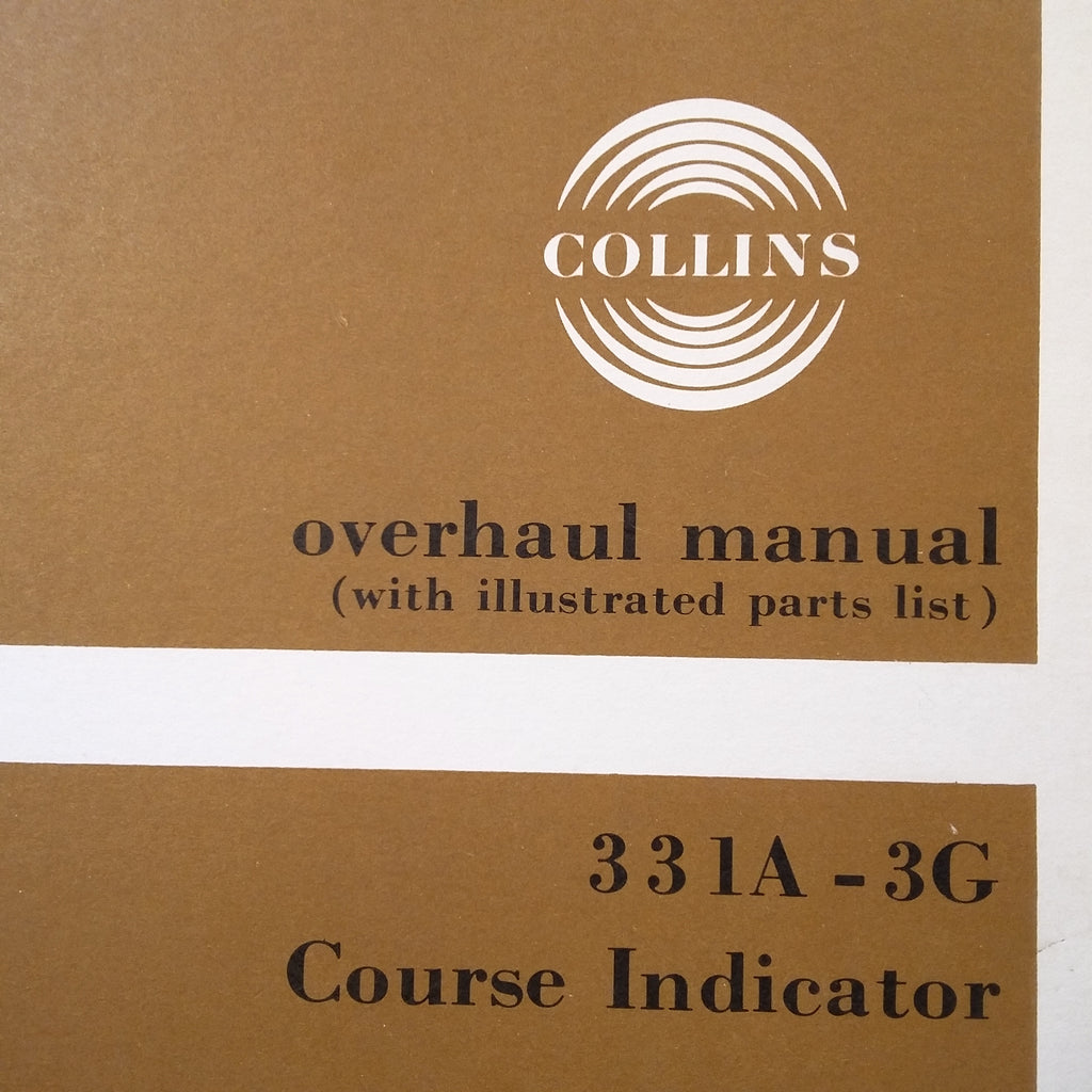 Collins 331A-3G HSI Overhaul Manual. – G's Plane Stuff