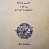1947 Pratt Whitney Twin Wasp R-1830-S1C3G Maintenance Manual.