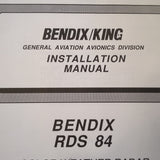 Bendix King RDS 84 Radar install & operators manual.