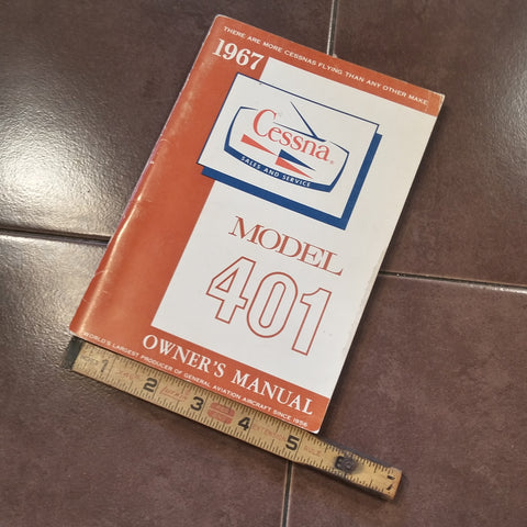 1967 Cessna 401 Owner's Manual.
