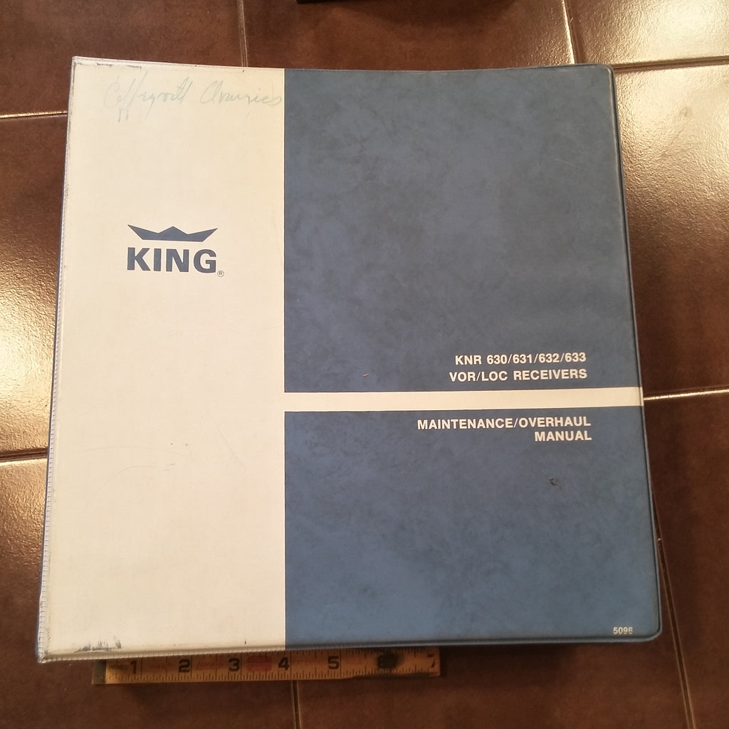 King KNR 630, 631, 632, 633 NAV ILS Service Manual.