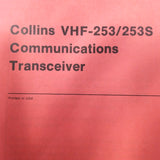 Collins VHF 253 and 253S Com Install Manual.